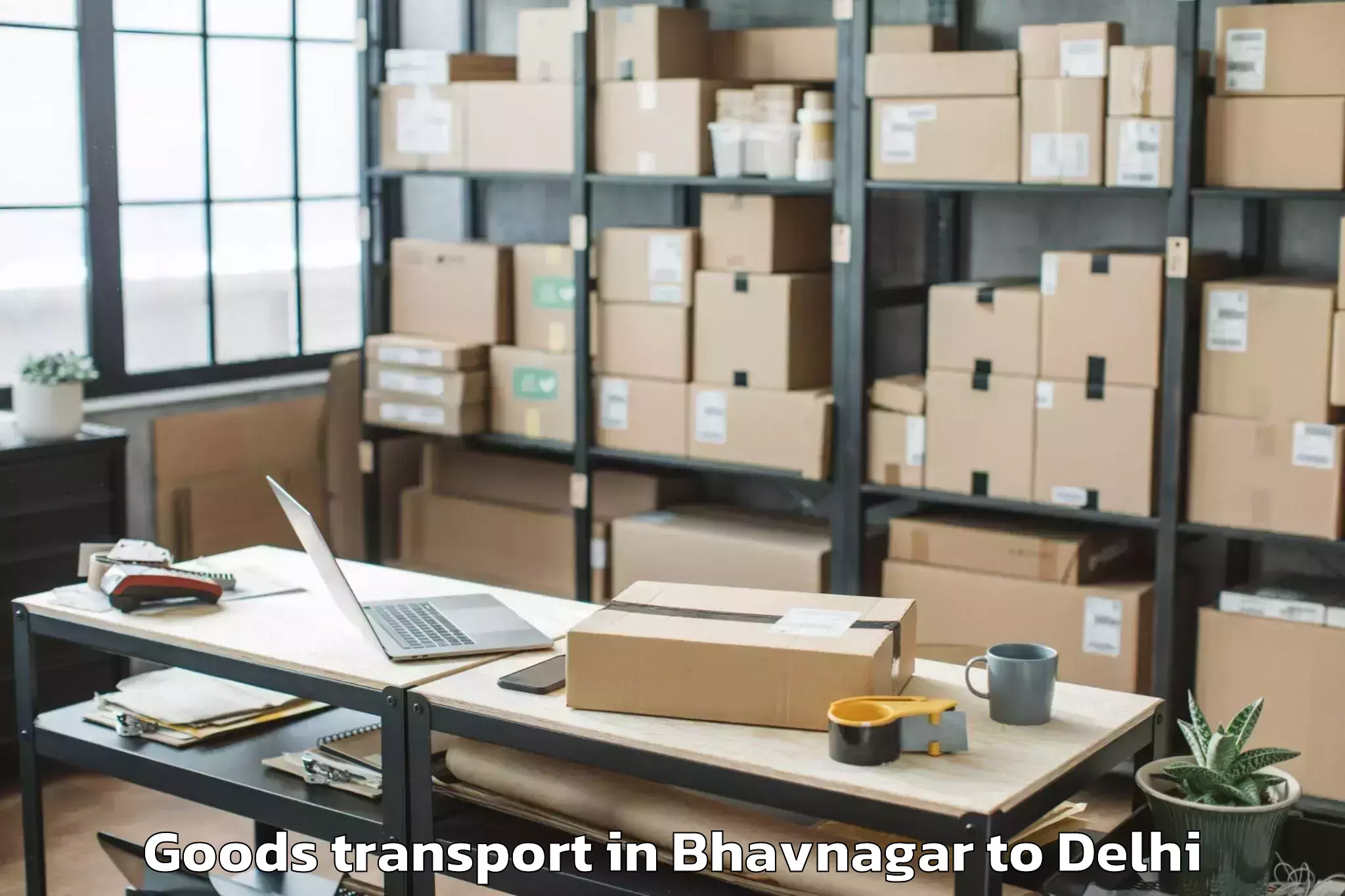 Reliable Bhavnagar to Jhilmil Goods Transport